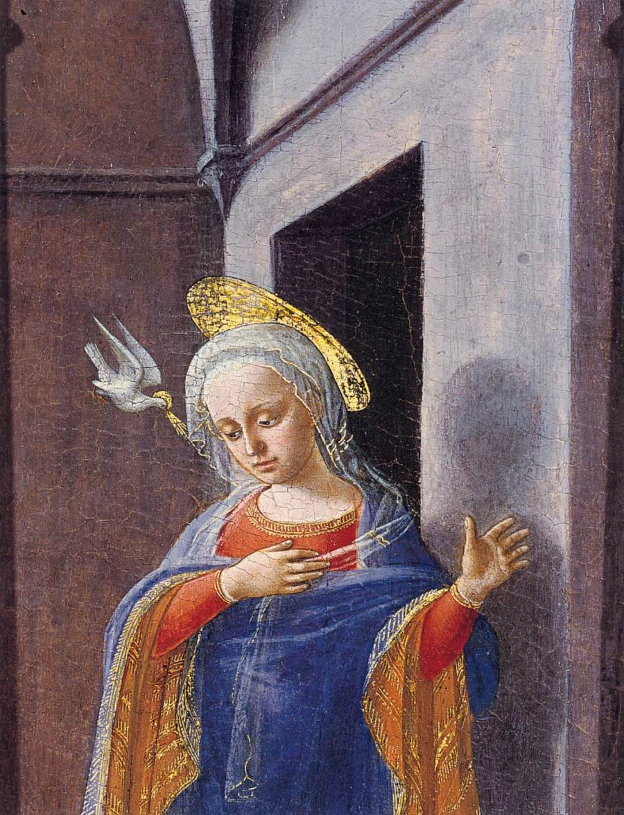 Annunciazione - Frick Collection, New York, dettaglio